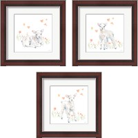 Framed 'Spring Lambs 3 Piece Framed Art Print Set' border=