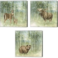 Framed 'Nature's Call 3 Piece Canvas Print Set' border=