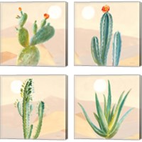 Framed 'Desert Greenhouse 4 Piece Canvas Print Set' border=