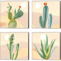 Framed 'Desert Greenhouse 4 Piece Canvas Print Set' border=