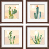 Framed 'Desert Greenhouse 4 Piece Framed Art Print Set' border=