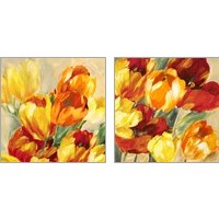 Framed Tulips in the Sun 2 Piece Art Print Set