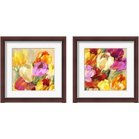 Framed Colorful Tulips 2 Piece Framed Art Print Set
