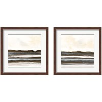 Framed 'Natural Stripes 2 Piece Framed Art Print Set' border=