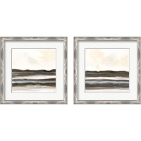 Framed 'Natural Stripes 2 Piece Framed Art Print Set' border=