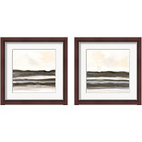 Framed Natural Stripes 2 Piece Framed Art Print Set