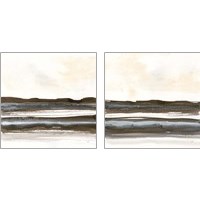 Framed Natural Stripes 2 Piece Art Print Set