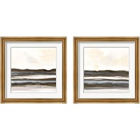 Framed 'Natural Stripes 2 Piece Framed Art Print Set' border=