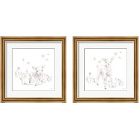 Framed Spring Lambs Neutral 2 Piece Framed Art Print Set