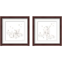 Framed Spring Lambs Neutral 2 Piece Framed Art Print Set