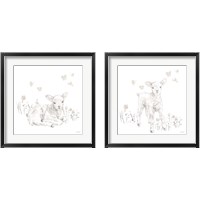 Framed Spring Lambs Neutral 2 Piece Framed Art Print Set