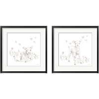 Framed Spring Lambs Neutral 2 Piece Framed Art Print Set