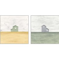 Framed 'Rural Simplicity 2 Piece Art Print Set' border=