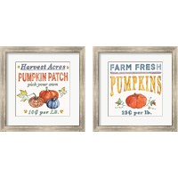 Framed 'Fall Flair 2 Piece Framed Art Print Set' border=