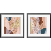 Framed 'Earthy Boho Lace 2 Piece Framed Art Print Set' border=