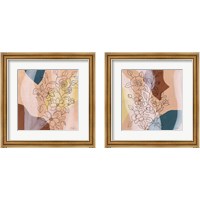 Framed Earthy Boho Lace 2 Piece Framed Art Print Set