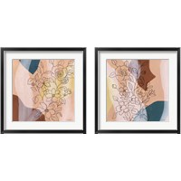 Framed Earthy Boho Lace 2 Piece Framed Art Print Set