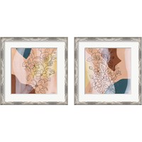 Framed 'Earthy Boho Lace 2 Piece Framed Art Print Set' border=