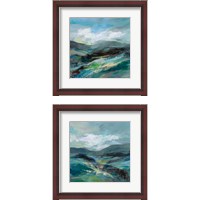 Framed Turquoise Slopes 2 Piece Framed Art Print Set