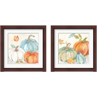 Framed 'Pumpkin Patch 2 Piece Framed Art Print Set' border=
