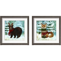 Framed Winterscape  2 Piece Framed Art Print Set