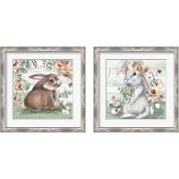 Framed 'Farmhouse Bunny 2 Piece Framed Art Print Set' border=