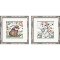 Framed 'Farmhouse Bunny 2 Piece Framed Art Print Set' border=