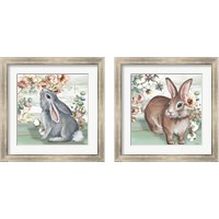 Framed Farmhouse Bunny 2 Piece Framed Art Print Set