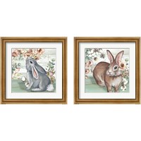 Framed 'Farmhouse Bunny 2 Piece Framed Art Print Set' border=