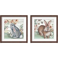 Framed Farmhouse Bunny 2 Piece Framed Art Print Set
