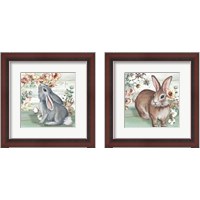 Framed 'Farmhouse Bunny 2 Piece Framed Art Print Set' border=