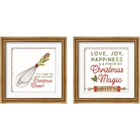 Framed 'Home Cooked Christmas 2 Piece Framed Art Print Set' border=