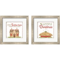 Framed 'Home Cooked Christmas 2 Piece Framed Art Print Set' border=