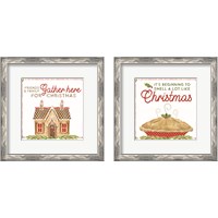 Framed 'Home Cooked Christmas 2 Piece Framed Art Print Set' border=