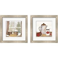 Framed 'Hot Chocolate Season 2 Piece Framed Art Print Set' border=