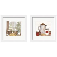 Framed 'Hot Chocolate Season 2 Piece Framed Art Print Set' border=