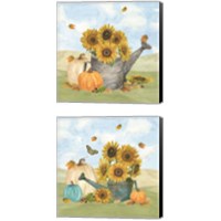 Framed 'Fall Sunshine 2 Piece Canvas Print Set' border=