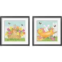 Framed Hoppy Spring 2 Piece Framed Art Print Set