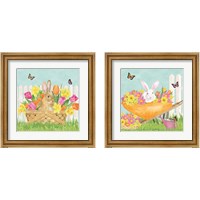Framed Hoppy Spring 2 Piece Framed Art Print Set