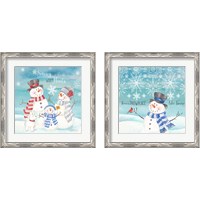 Framed 'Snow Lace 2 Piece Framed Art Print Set' border=