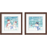 Framed 'Snow Lace 2 Piece Framed Art Print Set' border=