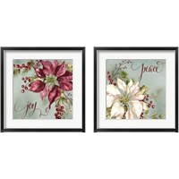 Framed 'Winter Joy 2 Piece Framed Art Print Set' border=