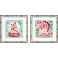 Framed 'Naughty and Nice 2 Piece Framed Art Print Set' border=