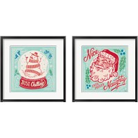 Framed 'Naughty and Nice 2 Piece Framed Art Print Set' border=