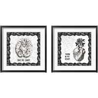 Framed 'Arsenic and Anatomy 2 Piece Framed Art Print Set' border=