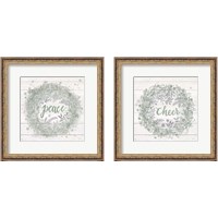 Framed 'Frost Peace 2 Piece Framed Art Print Set' border=