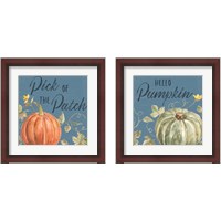 Framed Happy Harvest Blue 2 Piece Framed Art Print Set