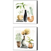 Framed 'Weekend Plants 2 Piece Canvas Print Set' border=