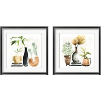 Framed 'Weekend Plants 2 Piece Framed Art Print Set' border=