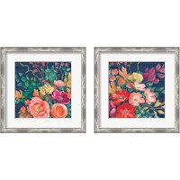 Framed Floral Drama 2 Piece Framed Art Print Set